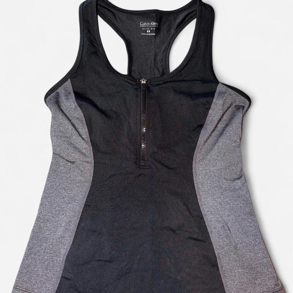 Calvin-klein Women's Black and Grey Vest